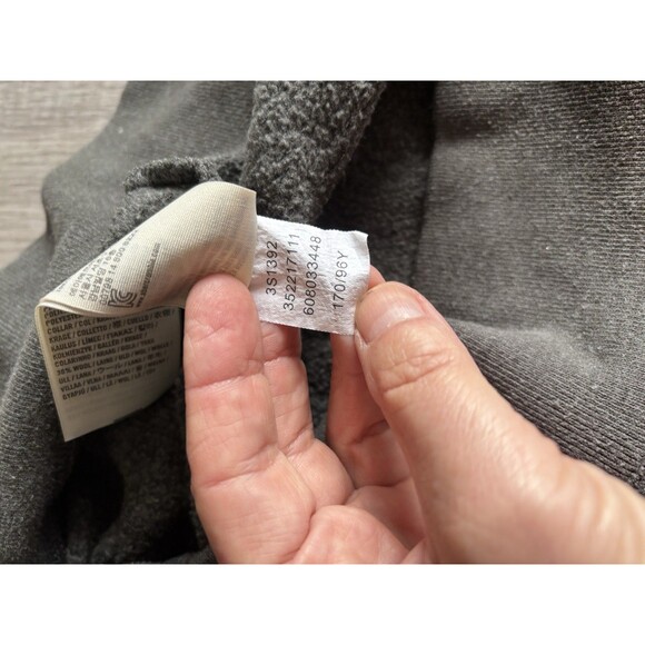 Hollister Gray Button Up Jacket Cardigan Sweater Rib Collar French Terry Fleece - Picture 9 of 10